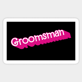 Groomsman Barbie logo Sticker